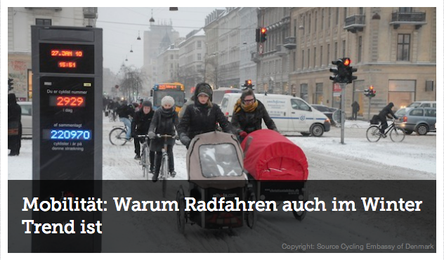 Hier ein Bildschirmfoto von der Artikelüberschrift mit Foto von WiWi Green. Schönes Bild aus Kopenhagen